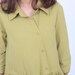 light green Cotton lapel Wear Long pleated dress