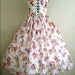 Beautiful 50s inspired cocktail dress made from adorable floral cotton, all sizes are welcome.