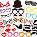 Photobooth Props - Photo Booth Props 30 Piece Set - Party Photo Props