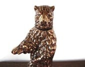 Vintage Grizzly Bear Collector's Bottle, Ezra Brooks Liquor Bottle, 1968, Vintage Grizzly Bear Bottle, Ezra Brooks Decorative Bottle