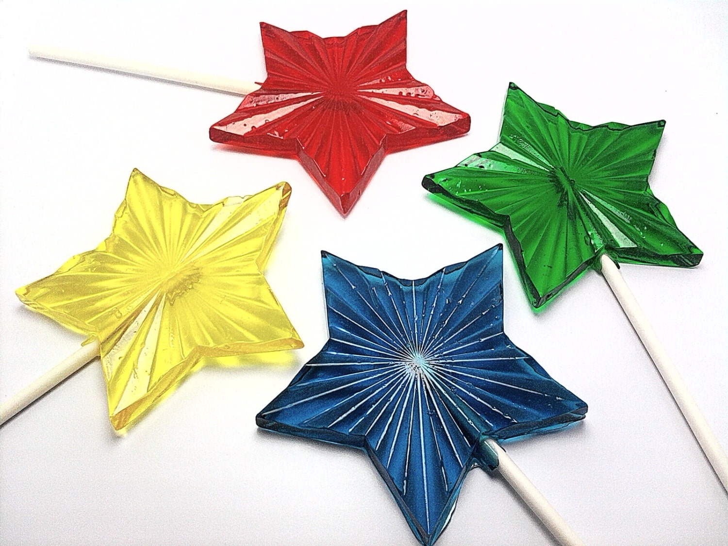 Buy 6 Get 6 Free - BEAUTIFUL RADIANT STAR Lollipops - Featured in Brides Magazine - Princess Party Favor