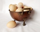 French small copper colander