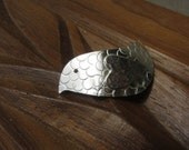 Sterling Silver Lines and Curls Lovebird hook clasp