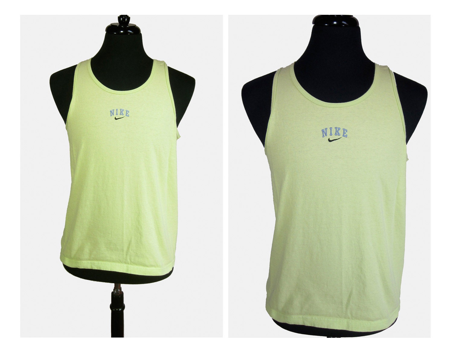 1980s/90s Bright Green Neon USA Made Nike Tank Top - Small/Medium