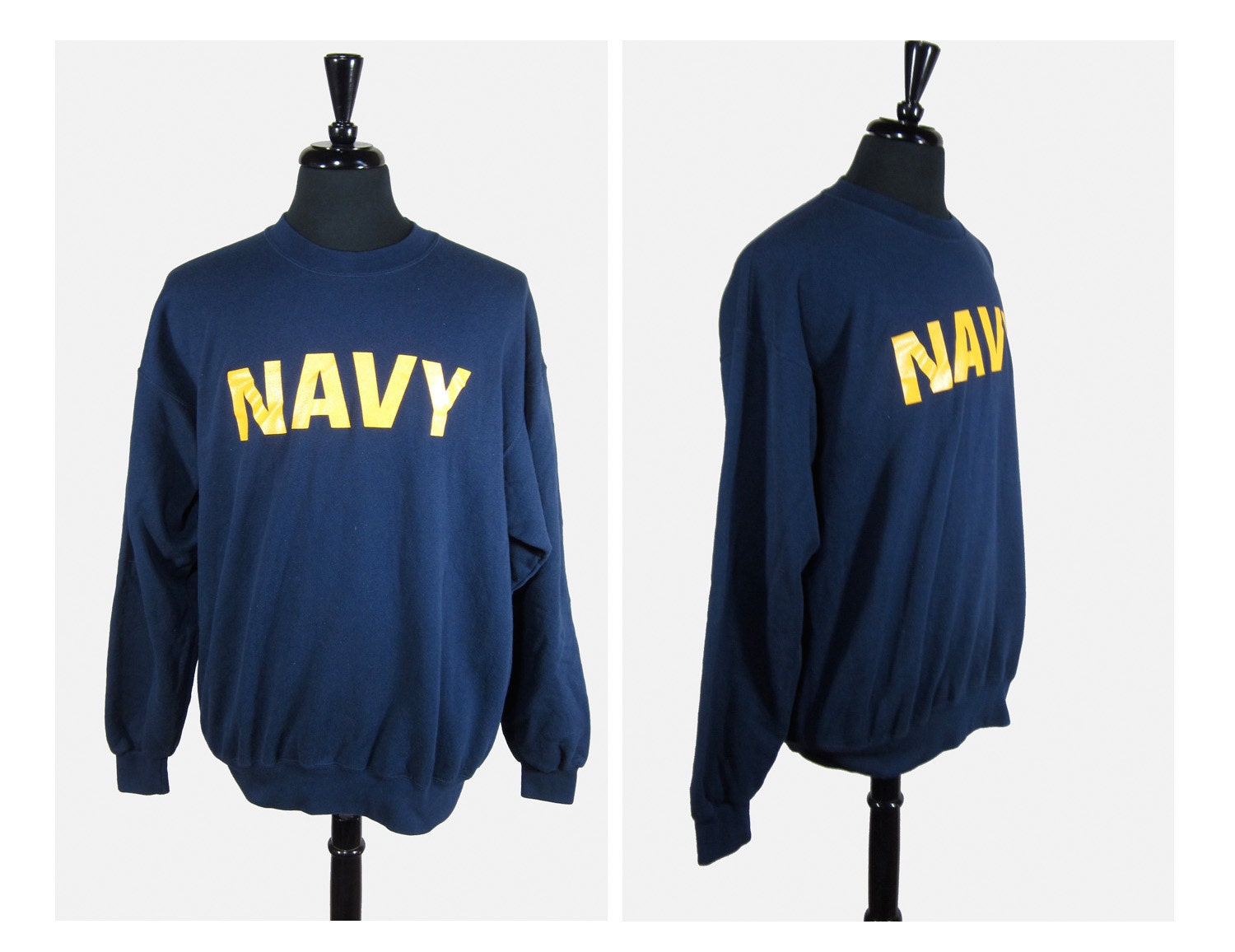 Vintage 50/50 Ultra Soft Navy Sweatshirt - Large