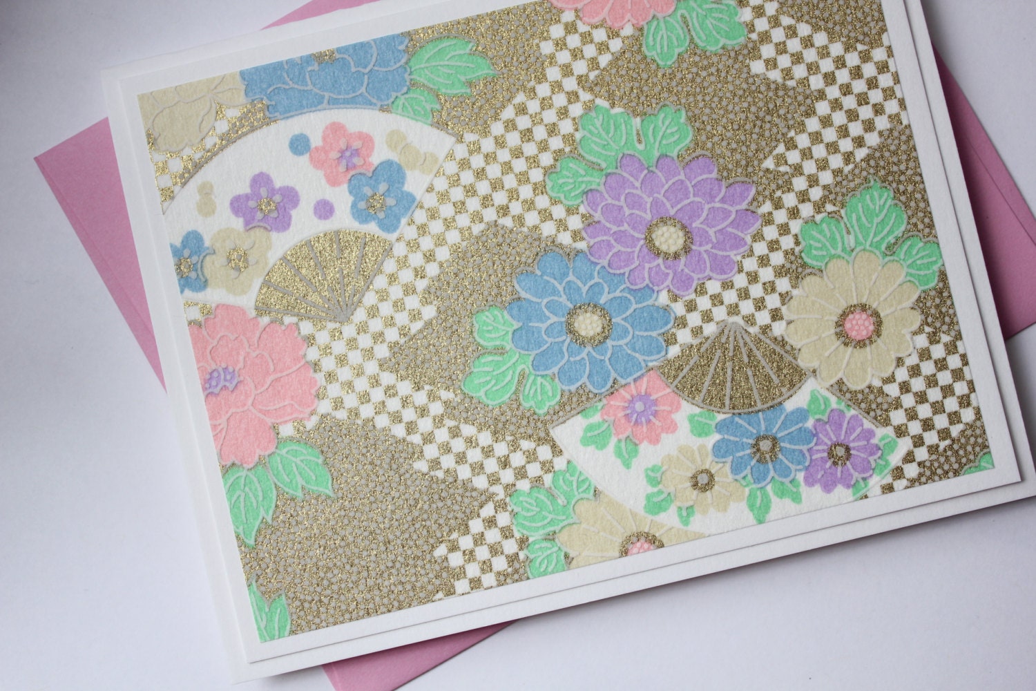 Japanese Print Card - Thank you - Blank