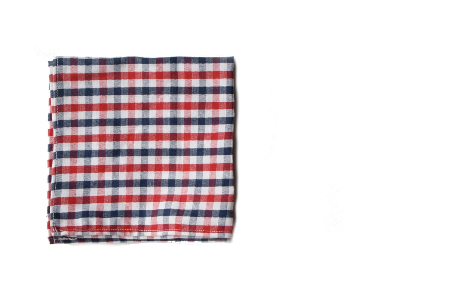 Red & Blue Gingham Pocket Square