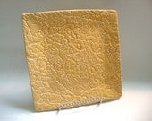 Sunny Yellow Lace Tray