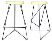 Industrial Concrete & Steel Coleman SLANT Bar Stool - Ready to Ship