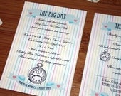 DIY Printable About Time Wedding Invitation or Special Event Set