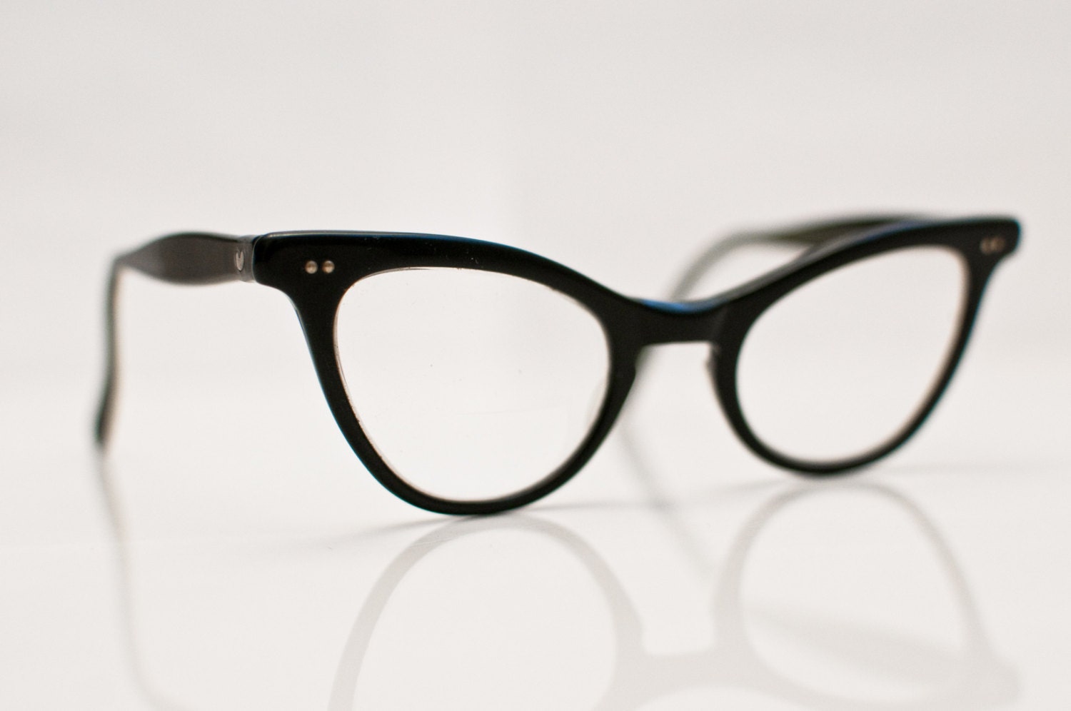 1960s Black Cateye Glasses: Style and Smarts