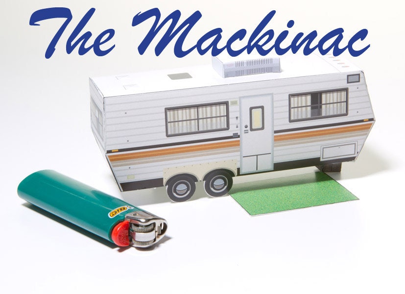 The Mackinac - paper toy camper