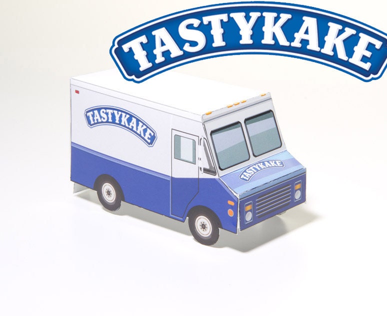 Tastykake Truck - paper toy truck
