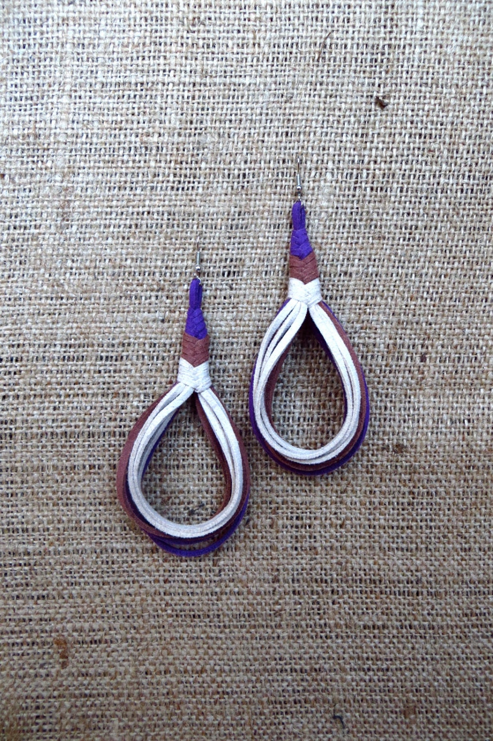 Pipa Knot- Suede Earrings