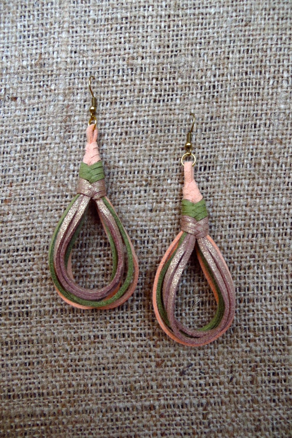 Pipa Knot- Suede Earrings