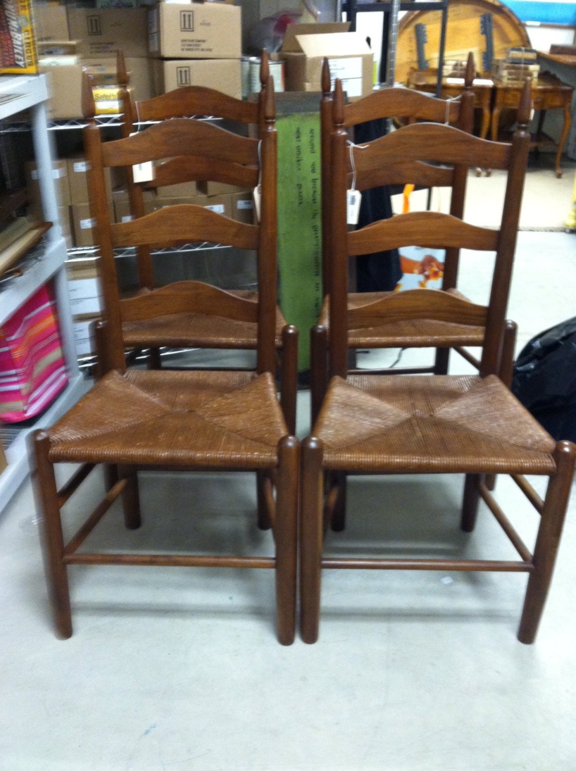 Ladder back chairs