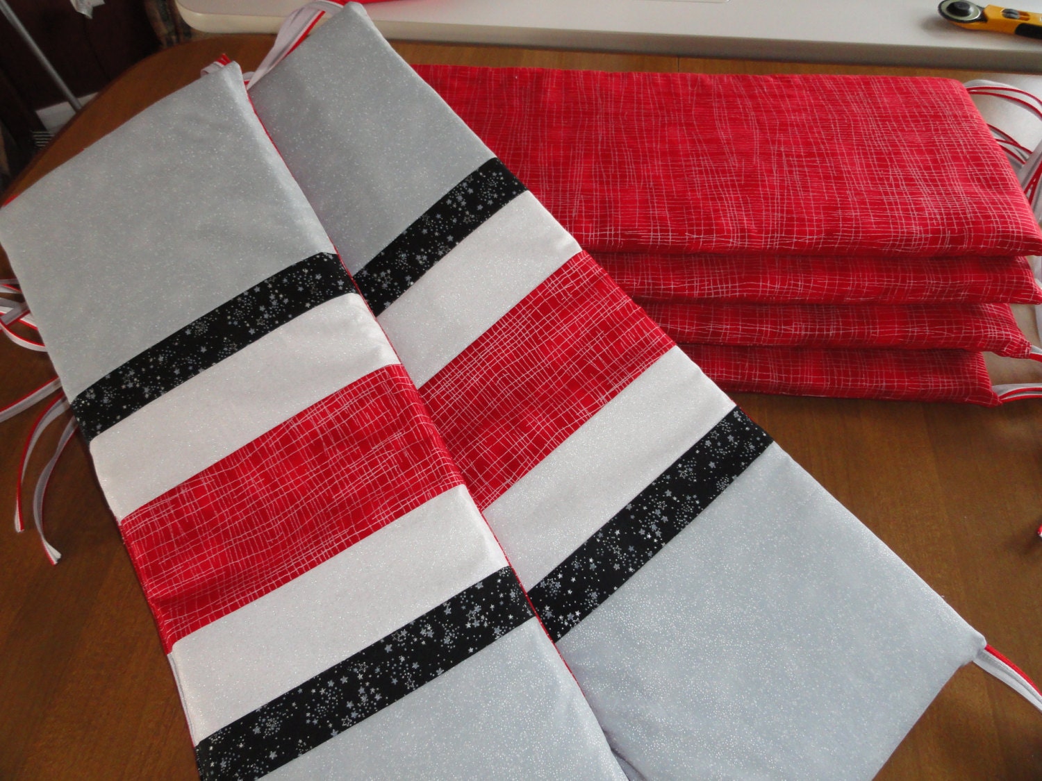 Stripes of Pride  Baby Crib bumper pads