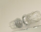 Plumb-Good cage plumbing vanity light....silver...chrome....plumbing parts....by wreckd on etsy