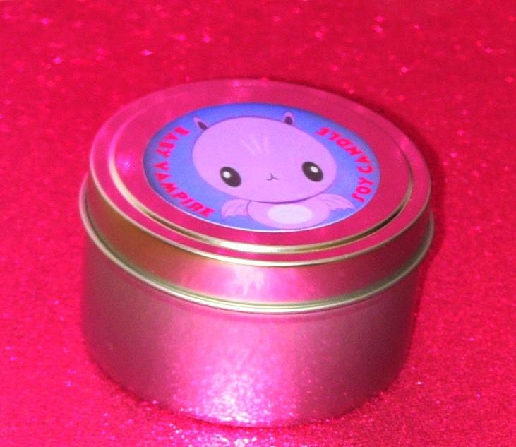 Baby Vampire Bat Powder Scented Soy Candle Kawaii Kawai Goth Punk Emo 6 ounce