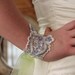 Lace Panel Bracelet Hand Beaded - CUSTOM WORK - Ribbon closure fit's everyone