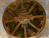 Vintage Sterling and Abalone Brooch/Pendant Made in Mexico