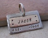 Pet Tag - Mixed Metals Dog Tag - Pet ID Tag