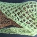 Crochet Green Triangle Neck Scarf Shawl Wrap by JennisCrochet