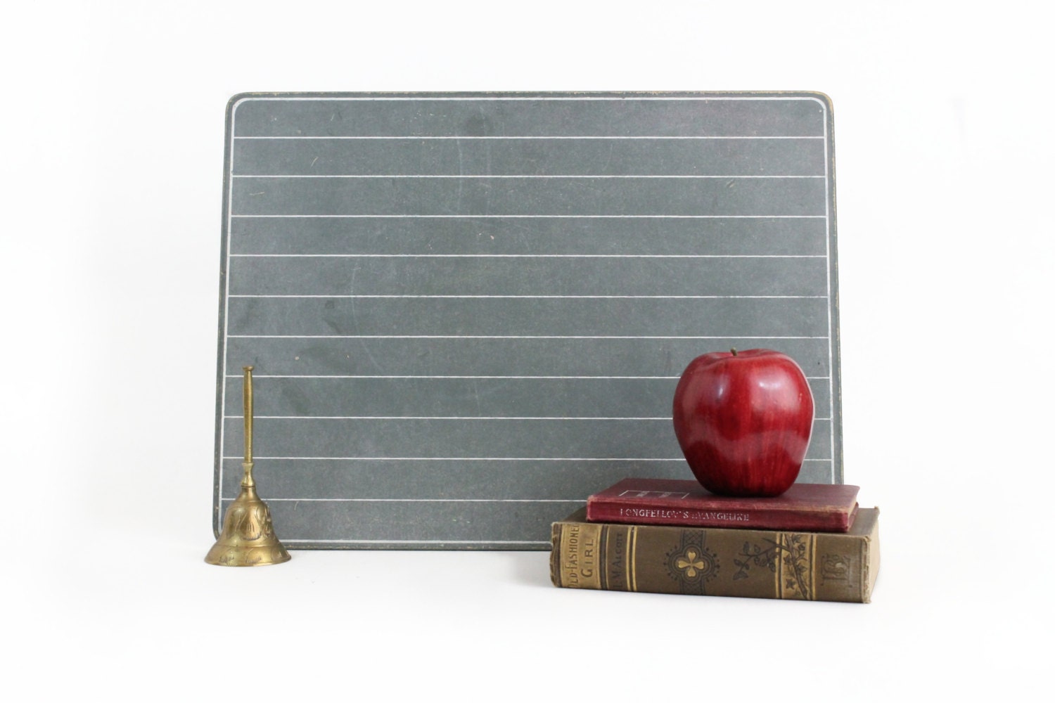 Vintage Lined Chalkboard Childrens School Personal