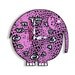 Pink Elephant Wall Clock Animal