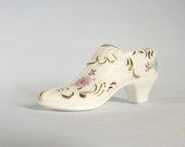 Vintage Paragon Bone China Miniature Shoe Hand Painted