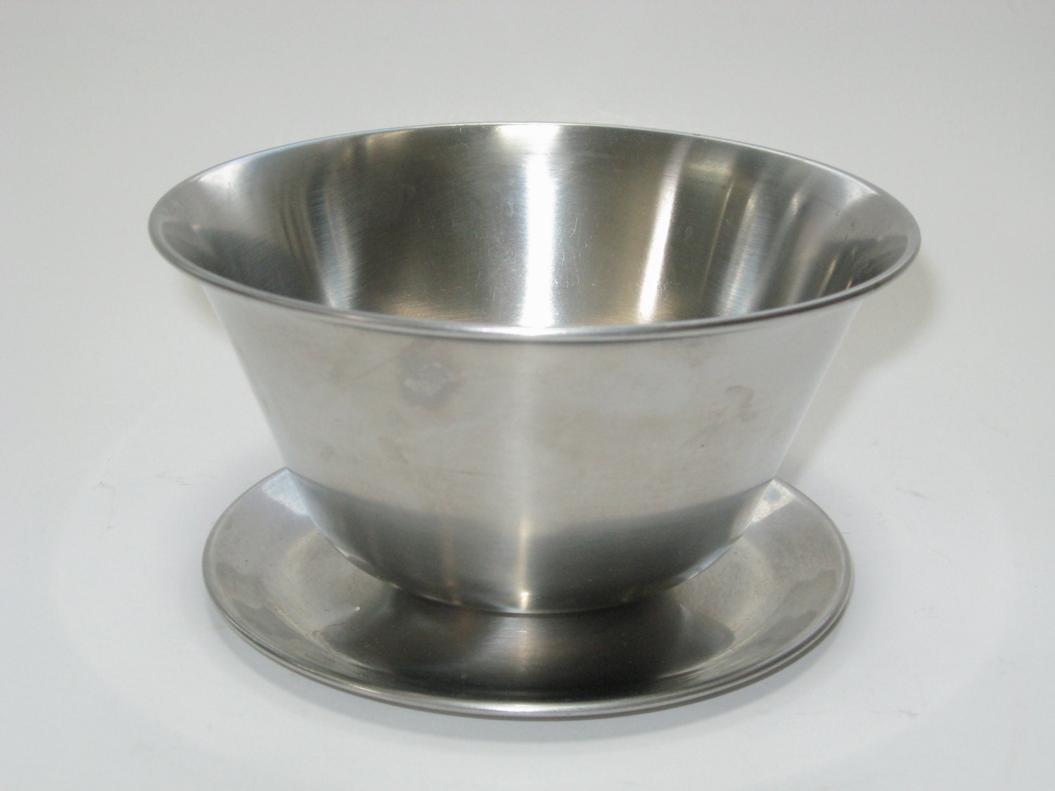 Stainless Steel 18-8 Made in Denmark Gravy Boat / Mayo Bowl  - Mid Century Danish Modern