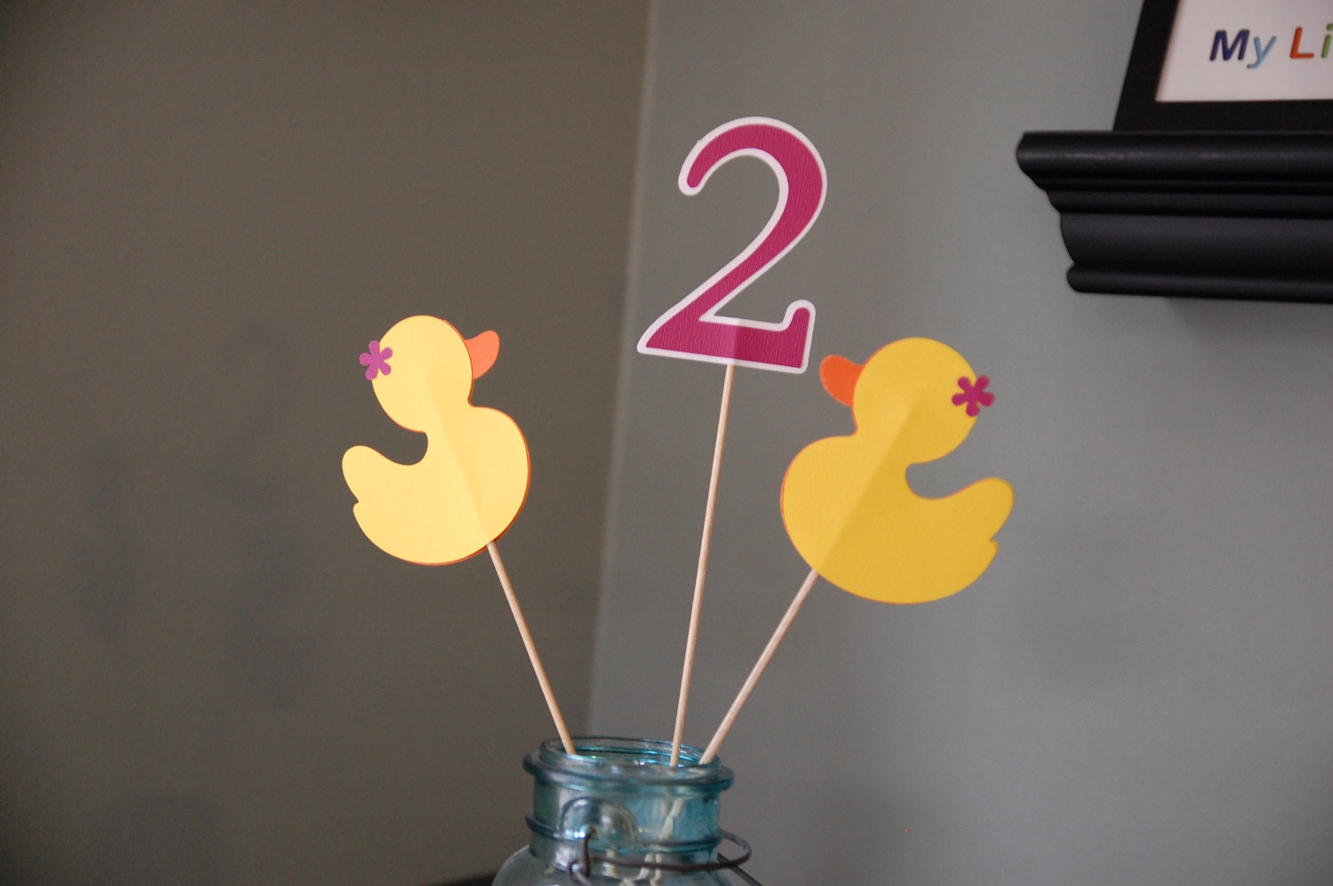 Rubber Duck Centerpieces, Duck Baby Shower, Duck Birthday, Duck Centerpieces, 9 Pcs, Hot Pink Il_170x135