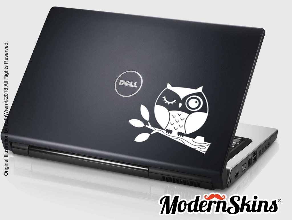 Owl Laptop Decal - FREE SHIP