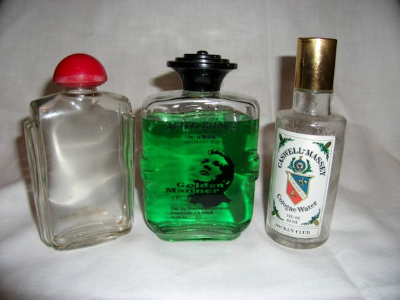 Vintage Men's Cologne Bottles Yardley Shaklee & by SusOriginals