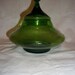 Vintage Green Glass Apothecary Jar with Knob Top Lid Only 8 USD