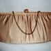 Vintage Ladies L & M After Five Satin Clutch Purse with Hang Chain Only 8 USD
