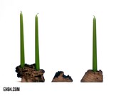 Wood Candle Holders