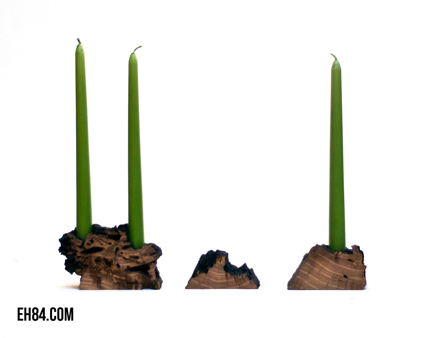 Wood Candle Holders