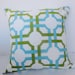 Waverly Groovy Grille Green and Blue Pillow Cover - 18" x 18"