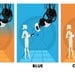 Portal illustration retro print A3 poster Portal GLaDOS and Chell