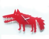 Big Bad Wolf red acrylic wall clock  (the very last one)