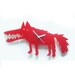 Big Bad Wolf red acrylic wall clock  (the very last one)