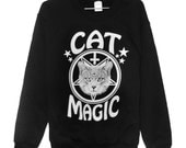 Cat Magic Sweatshirt UNISEX Sizes S, M, L, XL