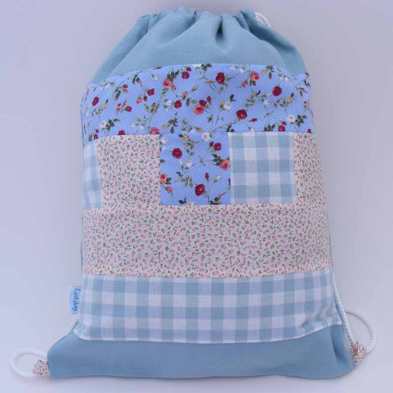 Patchwork Waterproof Backpack, Rucksack, Swim Bag or Gym Bag