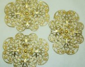 Dapt Filigree Centerpiece, Raw Unfinished Brass, Item02484