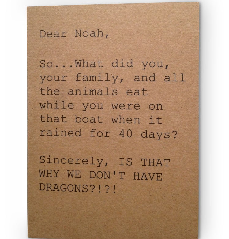 Notebook - Dear Noah, Sincerely Dragons