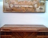 Vintage Antique Hope Chest Trunk Solid Cedar Chest Deep Wide TONS of storage space Beautiful Cedar color Fun piece to restain