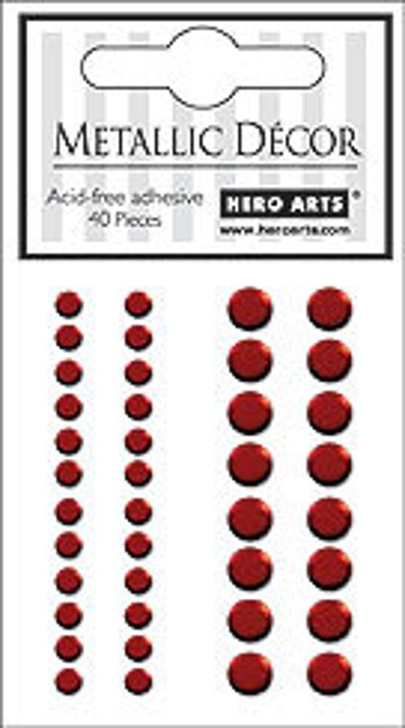 Hero Arts Red Metallic Decor Embellishments CH188