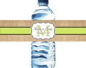 100 Waterproof Water Bottle Labels - Printed labels with your wedding colors Il_170x135