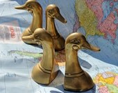 Two Vintage Duck Head Book ends by Foo Foo La La